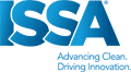 Logo for ISSA in blue text with tagline "Advancing Clean. Driving Innovation" beneath, conveying a professional and innovative tone.